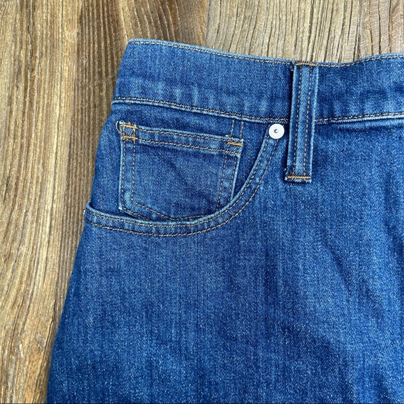 Madewell Stretch Denim Straight StepHem Mini Skirt Size 29 - Picture 7 of 14